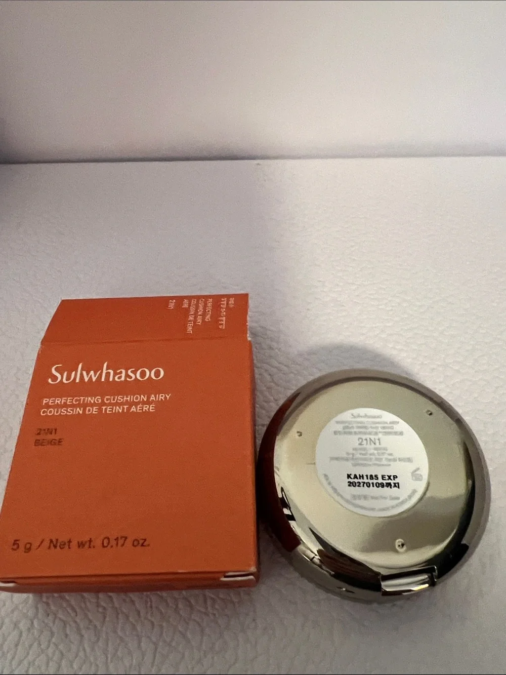 Sulwhasoo- Mini Perfecting Cushion Airy - 21N1 Beige